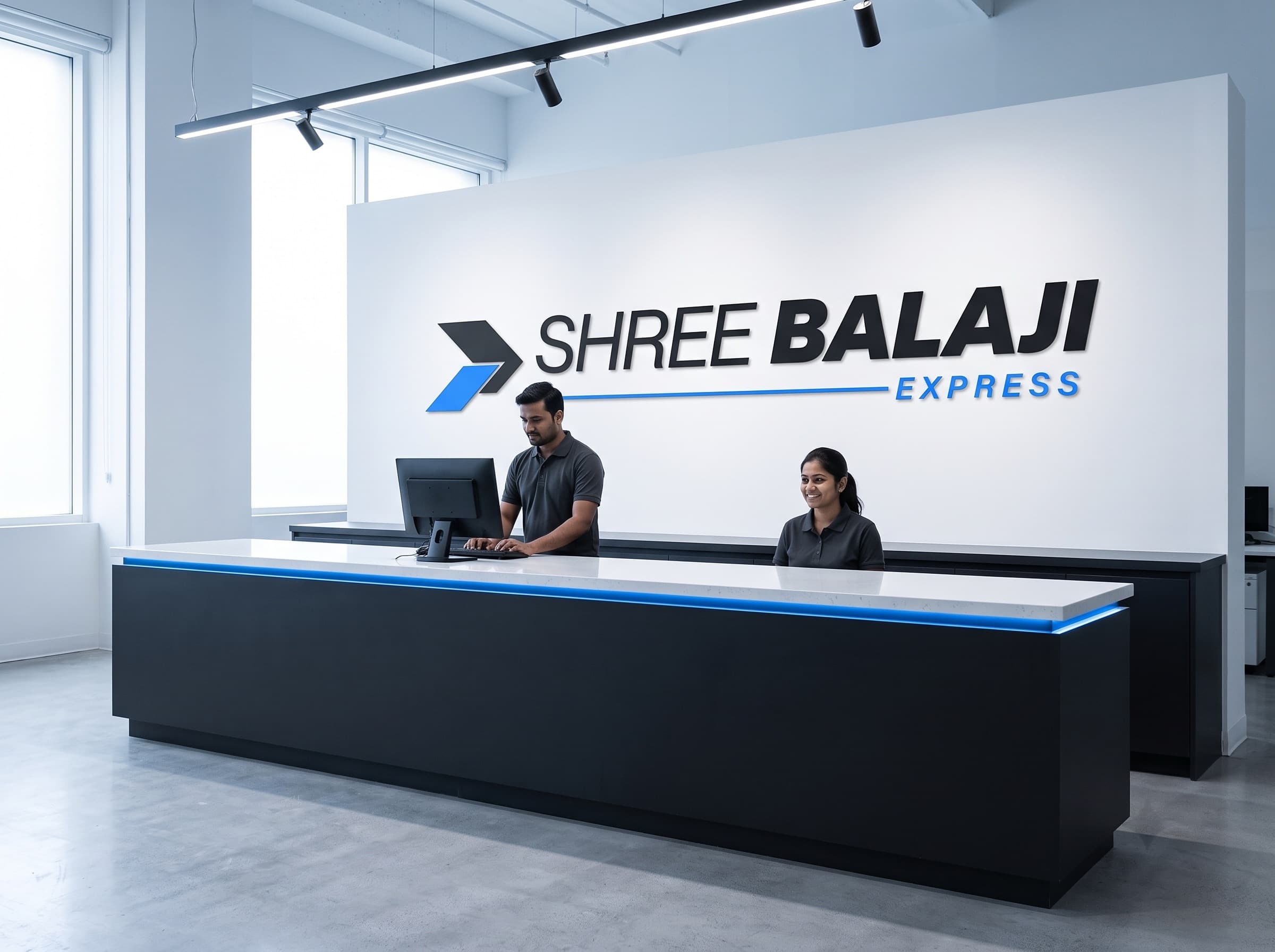 Reception at the Shree Balaji Express head office